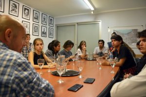 SASTRE RECIBIÓ A ALUMNOS QUE MARCHARON POR EL TEG