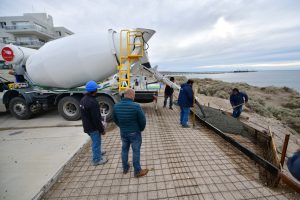 SASTRE RECORRIÓ OBRA DE PLUVIALES EN LA ZONA NORTE
