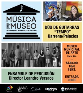 HABRÁ MÚSICA EN EL MUSEO MUNICIPAL DE ARTE ESTE FIN DE SEMANA 