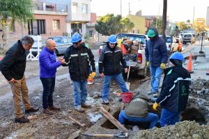 SASTRE RECORRIÓ OBRAS PREVIAS A LA PAVIMENTACIÓN EN LOS BARRIOS DON BOSCO Y EL PORVENIR