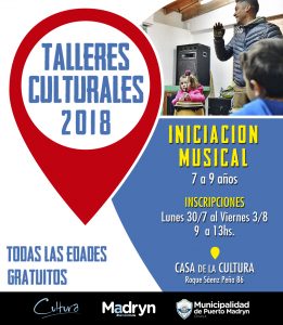 ABREN INSCRIPCIONES PARA LOS TALLERES DE INICIACIÓN MUSICAL