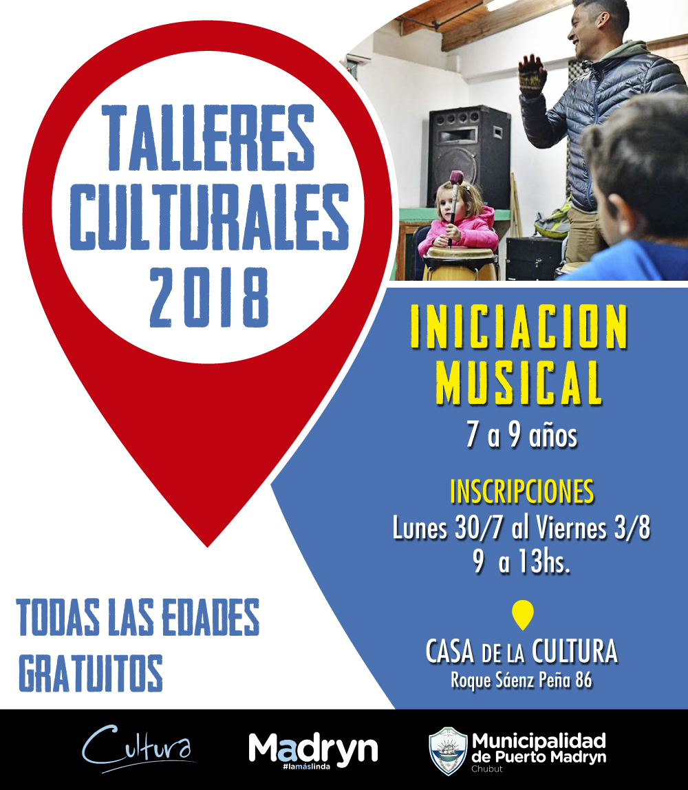 ABREN INSCRIPCIONES PARA LOS TALLERES DE INICIACIÓN MUSICAL