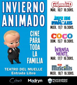 CICLO DE CINE PARA TODA LA FAMILIA EN EL TEATRO DEL MUELLE