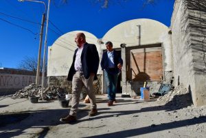 SASTRE RECORRIÓ LA OBRA DE LA JUNTA VECINAL EN EL BARRIO GÜEMES