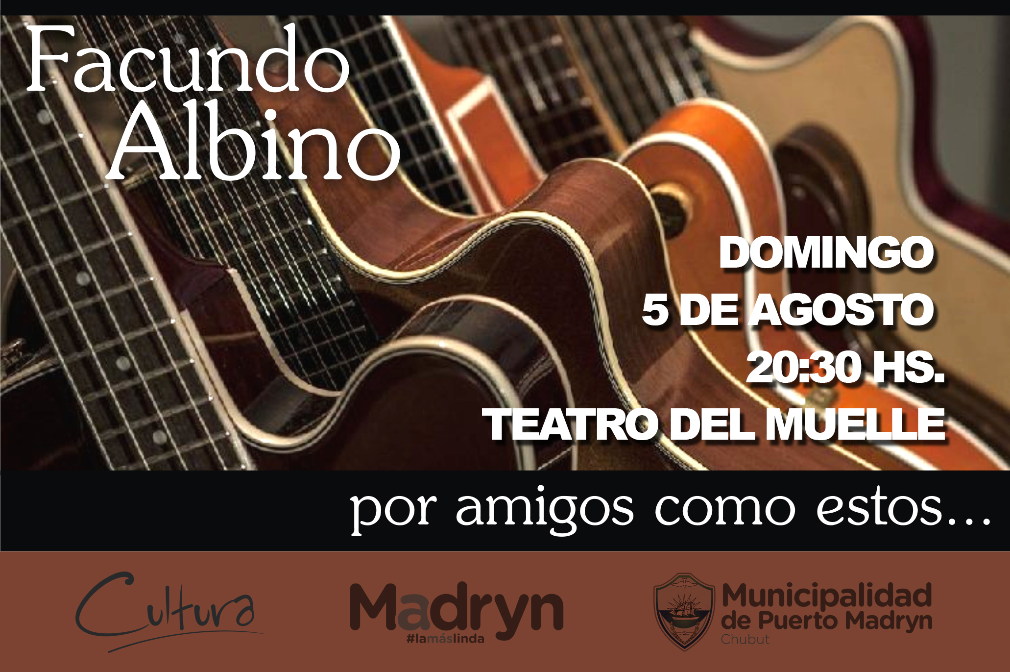 FACUNDO ALBINO SE PRESENTARÁ EN EL TEATRO DEL MUELLE