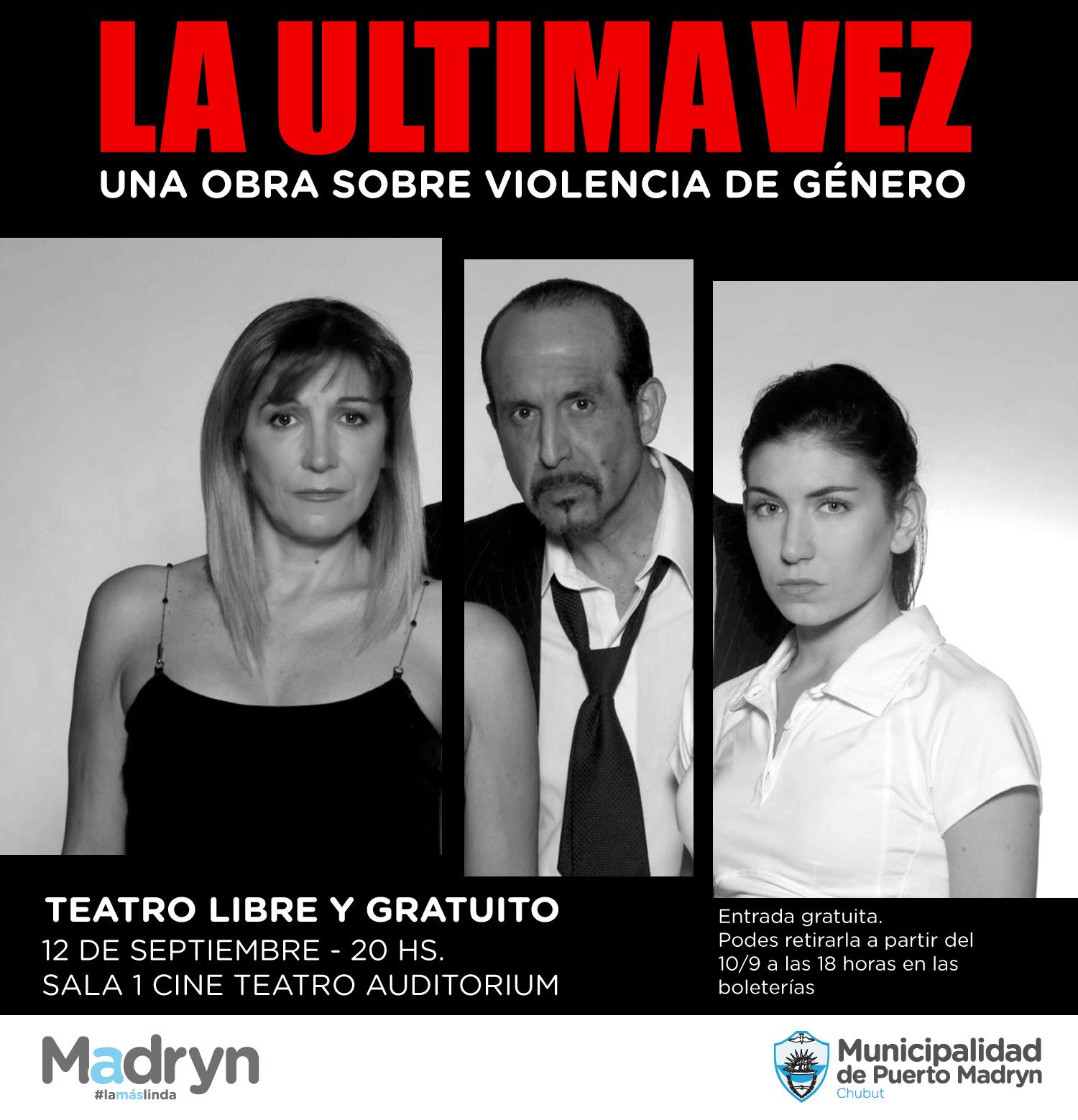 “LA ÚLTIMA VEZ” SUBE A ESCENA PARA CONCIENTIZAR SOBRE LA VIOLENCIA DE GÉNERO