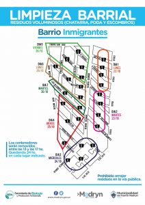 CAMPAÑA DE RECOLECCIÓN DE RESIDUOS VOLUMINOSOS EN EL BARRIO INMIGRANTES