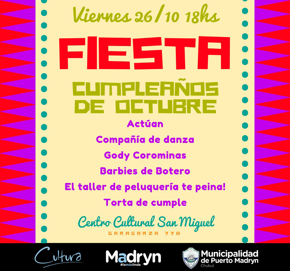 “FESTEJO DEL MES” EN EL CENTRO CULTURAL SAN MIGUEL