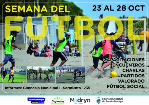 MADRYN VIVIRÁ LA SEMANA DEL FÚTBOL DEL 23 AL 28 DE OCTUBRE 