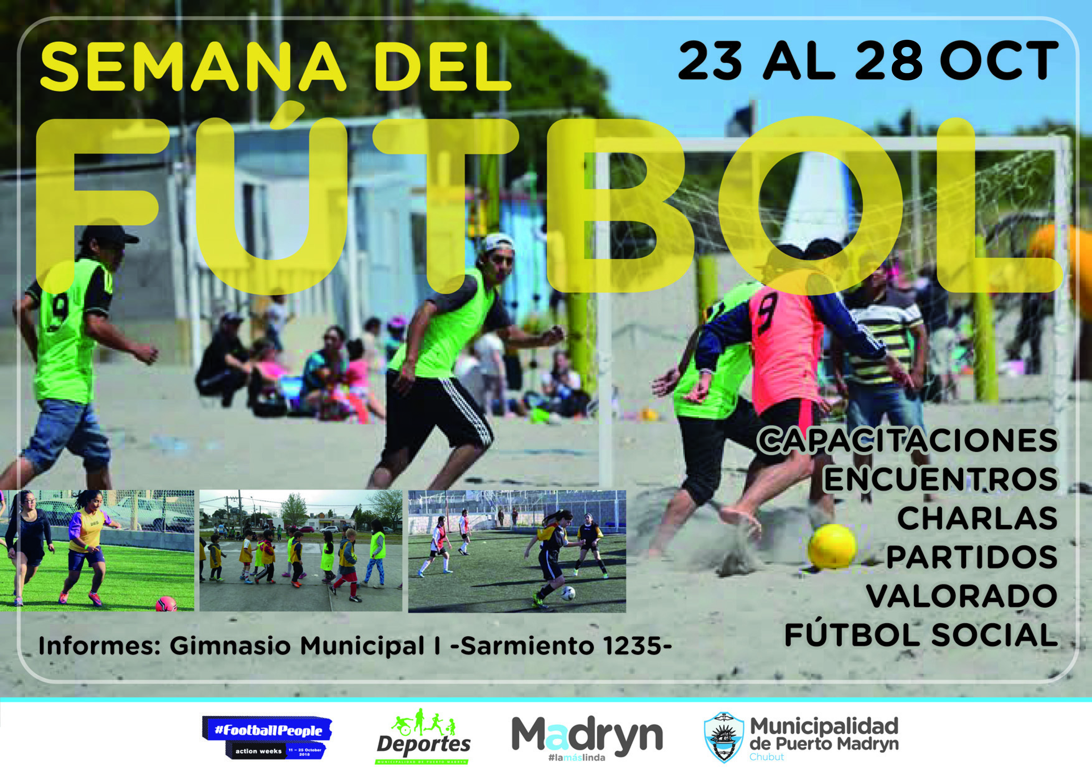 MADRYN VIVIRÁ LA SEMANA DEL FÚTBOL DEL 23 AL 28 DE OCTUBRE 