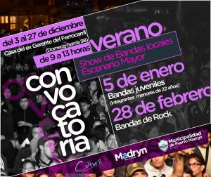 CONVOCAN A ARTISTAS LOCALES PARA LOS SHOWS DEL VERANO
