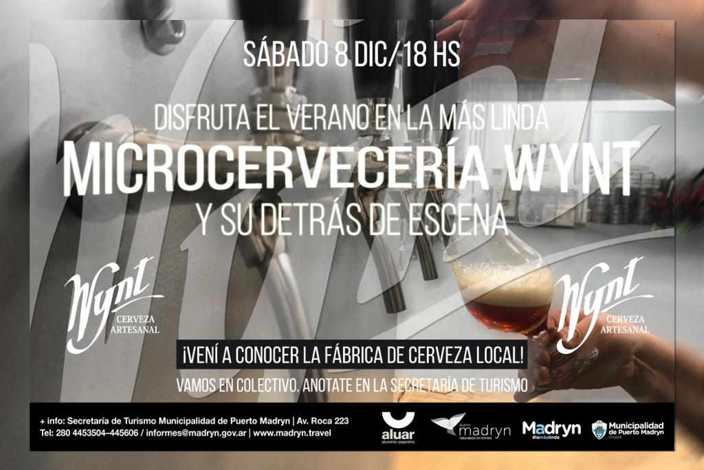 TURISMO PRESENTA MICROCERVECERÍA WYNT Y SU DETRÁS DE ESCENA, UNA NUEVA ACTIVIDAD PARA EL VERANO 2019