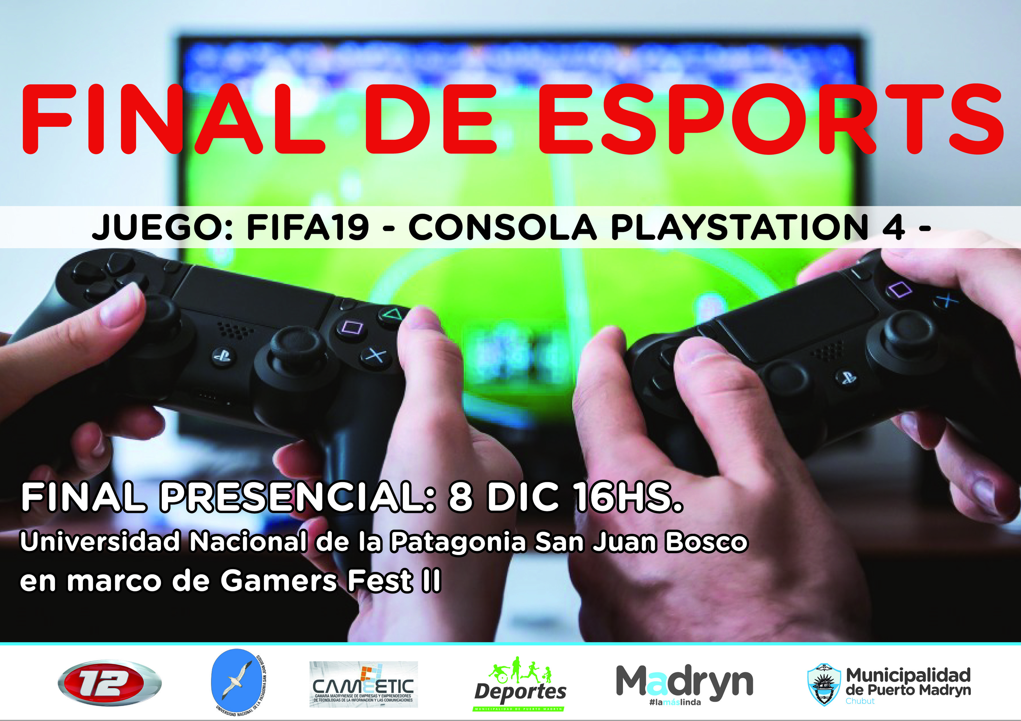 SE DISPUTARÁ LA FINAL DEL TORNEO DE E-SPORTS “COPA CIUDAD DE PUERTO MADRYN”