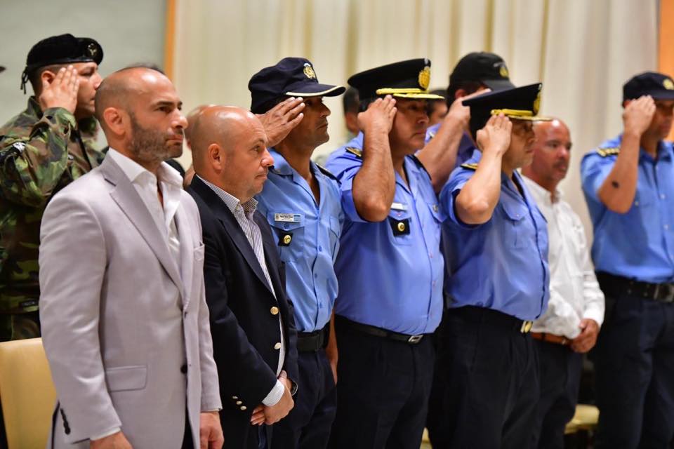 SASTRE EN EL ACTO POR LOS 10 AÑOS DE INFANTERÍA