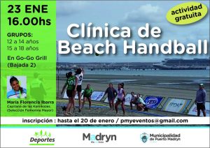 LA CAPITANA DE LA SELECCIÓN ARGENTINA DARÁ UNA CLÍNICA DE BEACH HANDBALL
