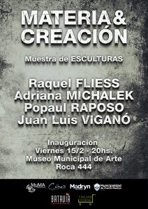 INAUGURAN LA MUESTRA DE ESCULTURAS “MATERIA Y CREACIÓN” 