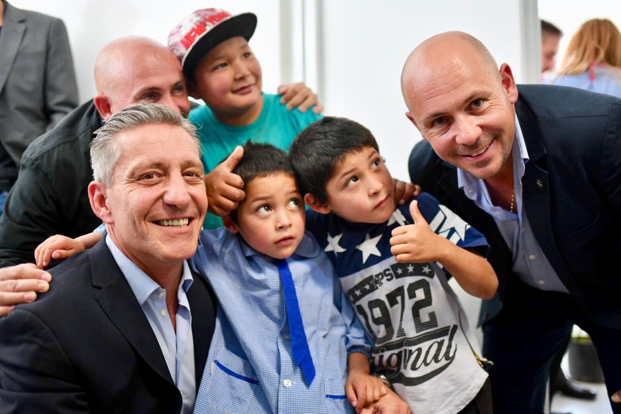 ARCIONI Y SASTRE INAUGURARON UNA ESCUELA DE NIVEL INICIAL EN MADRYN