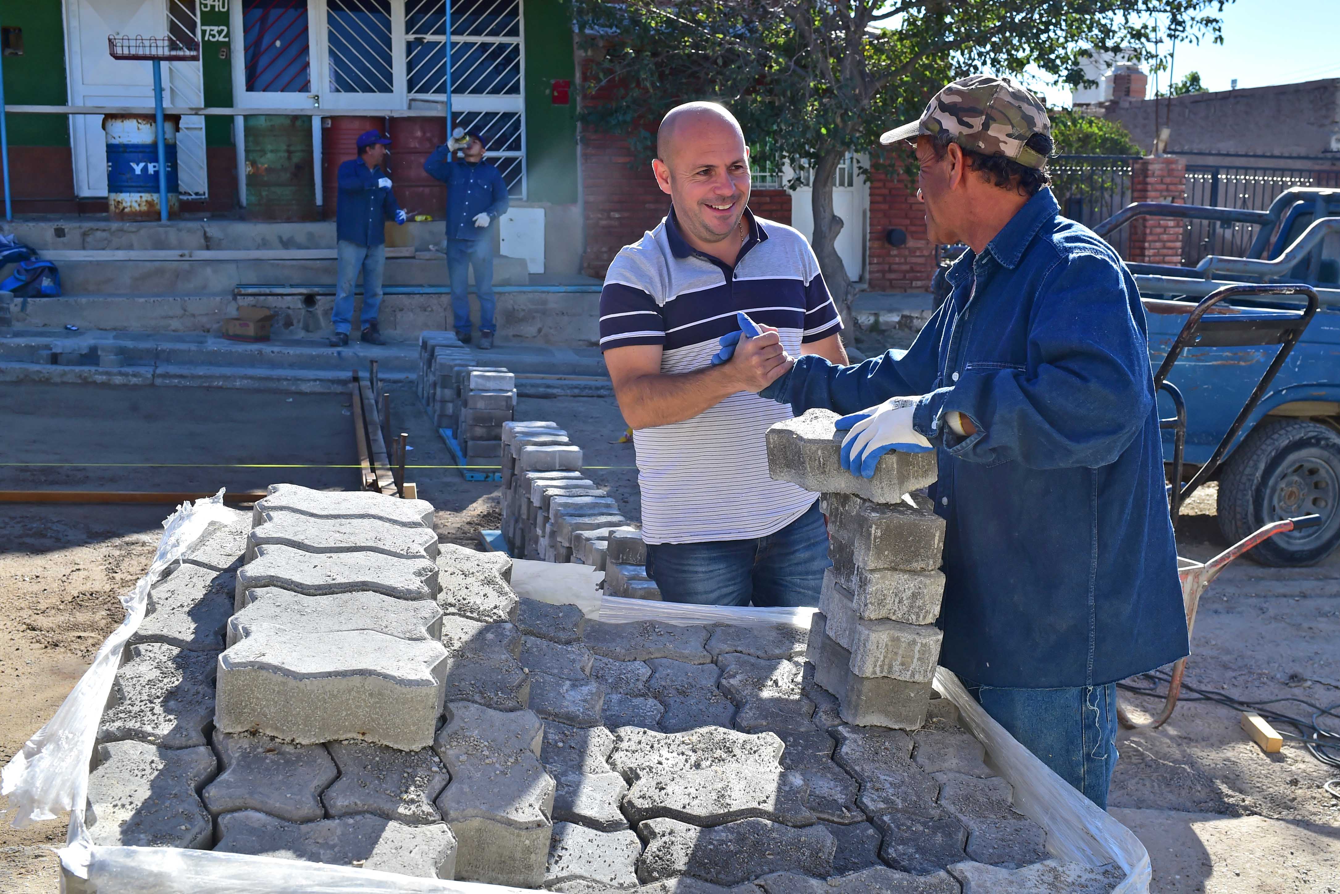 SASTRE RECORRIÓ OBRAS EN EJECUCIÓN EN TODOS LOS SECTORES DE MADRYN