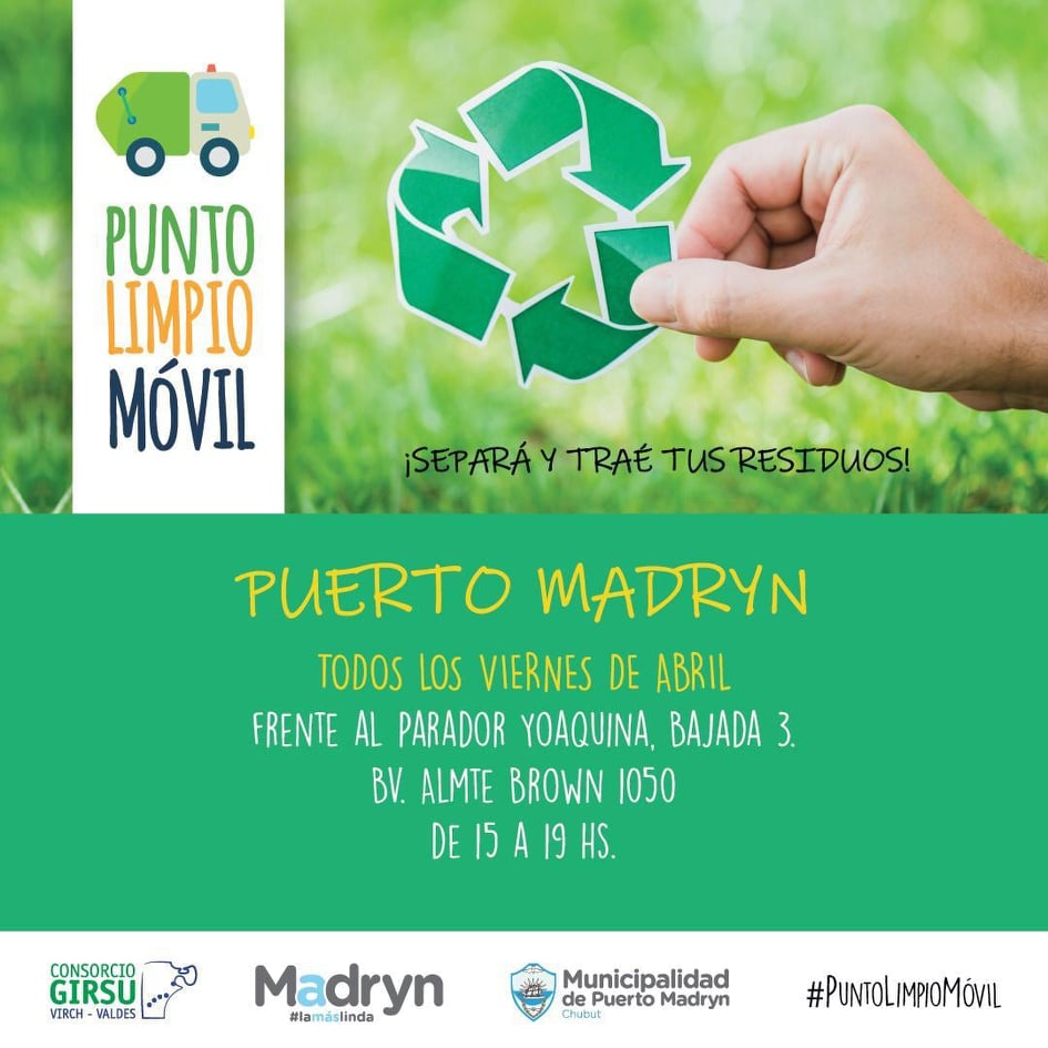 EL PUNTO LIMPIO MÓVIL VISITARÁ LA CIUDAD TODOS LOS VIERNES DE ABRIL 