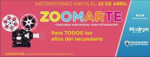 SE EXTIENDE LA INSCRIPCIÓN DEL CONCURSO AUDIOVISUAL “ZOOMARTE” PARA ESTUDIANTES SECUNDARIOS