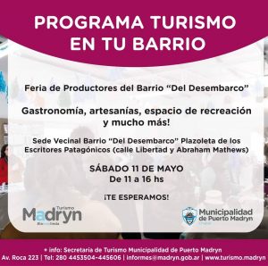 TURISMO EN TU BARRIO: FERIA Y ACTIVIDADES DEPORTIVAS EN EL DESEMBARCO 