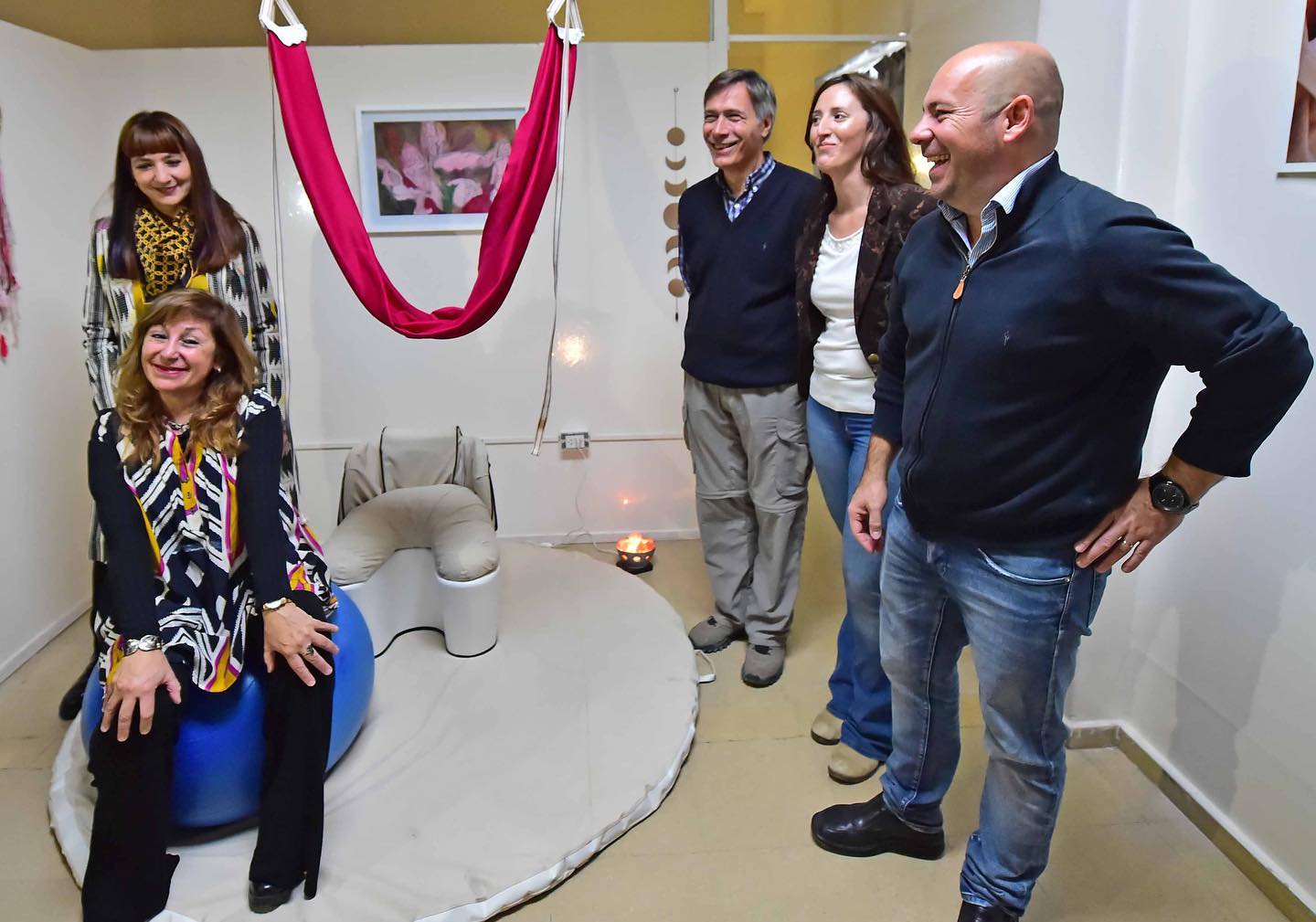 SASTRE EN LA INAUGURACIÓN DE LA SALA DE PREPARTO DEL HOSPITAL