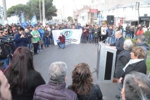 SASTRE ENCABEZÓ EL ACTO POR EL DÍA DEL TRABAJADOR