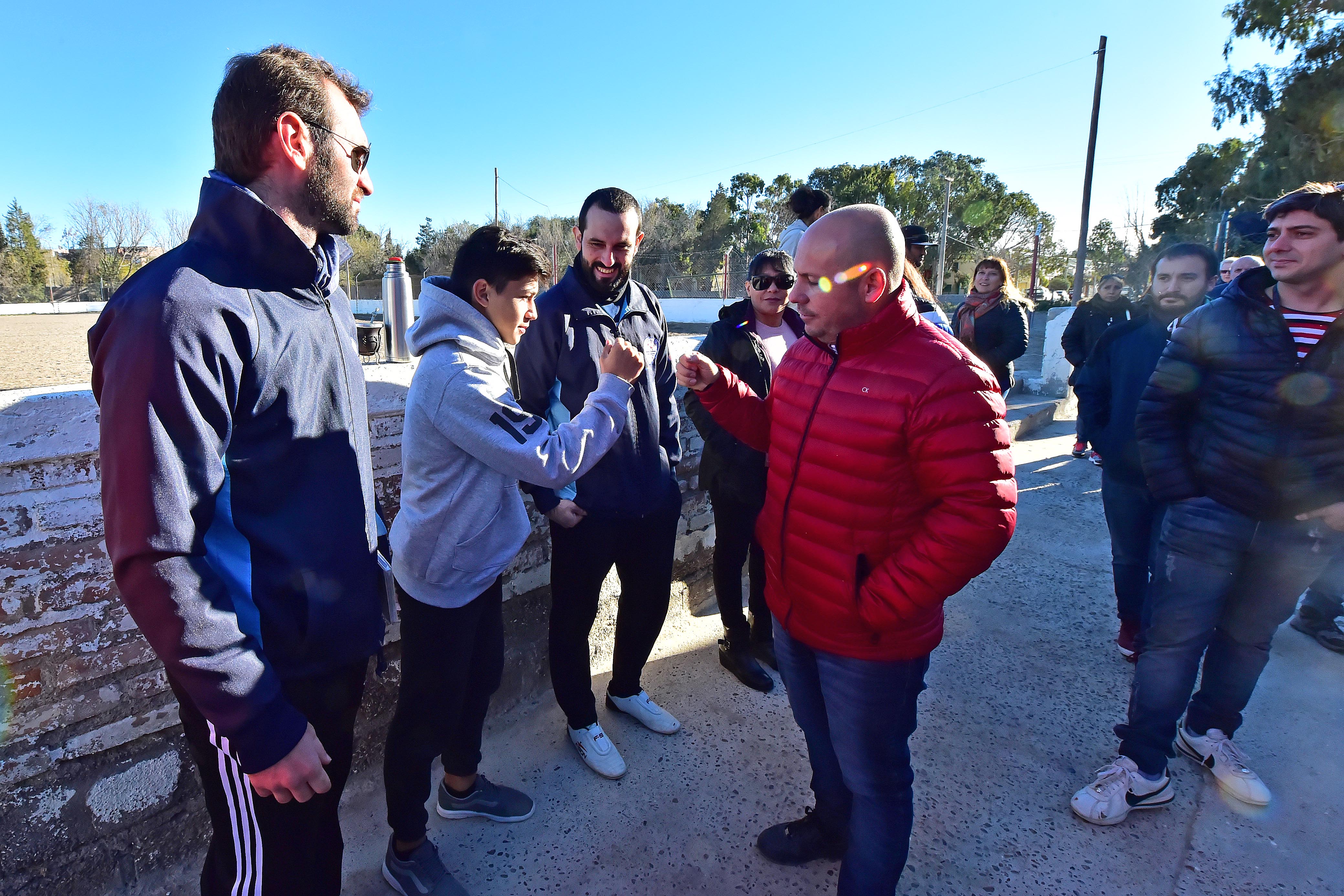 SASTRE RECORRIÓ OBRAS DEL CLUB ALUMNI