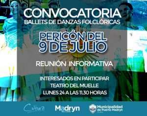 CONVOCATORIA PARA BALLETS DE DANZAS FOLCLÓRICAS