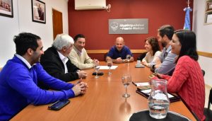 SASTRE RECIBIÓ A REPRESENTANTES DEL CENPAT CONICET