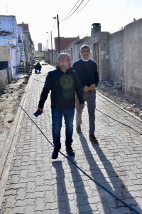 SASTRE RECORRIÓ LAS OBRAS DE PAVIMENTO EN EL BARRIO “EL PORVENIR”