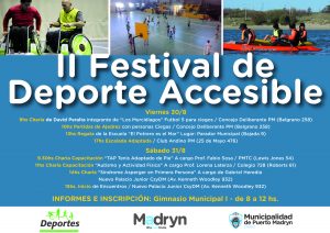 VARIADA PROGRAMACIÓN EN EL FESTIVAL DE DEPORTE ACCESIBLE
