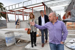 SASTRE RECORRIÓ LAS OBRAS DE TURISMO EN EL MUELLE