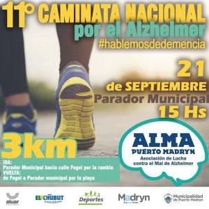 REALIZARÁN UNA CAMINATA POR EL DÍA MUNDIAL DEL ALZHEIMER