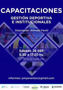 ALFREDO FENILI CONTINUARÁ EL CICLO DE CHARLAS SOBRE GESTIÓN Y MARKETING DEPORTIVO