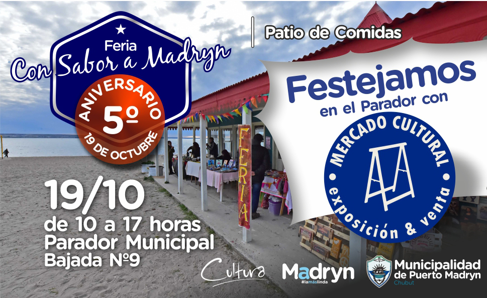 CONTINÚAN LOS FESTEJOS POR LOS CINCO AÑOS DE LA FERIA “CON SABOR A MADRYN”