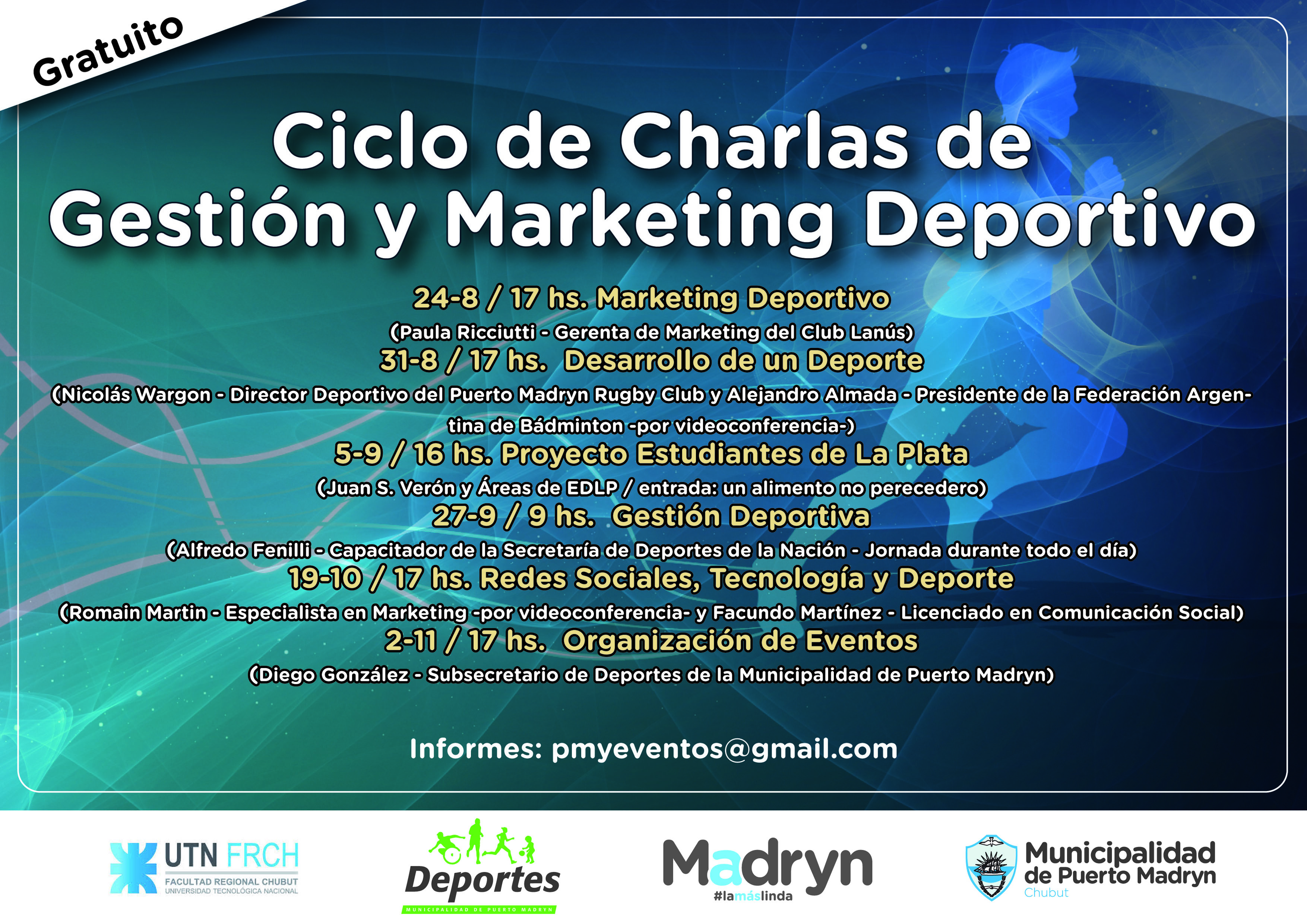 ENFOCADO EN LAS REDES SOCIALES, CONTINÚA EL CICLO DE CHARLAS DE GESTIÓN Y MARKETING DEPORTIVO