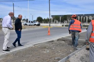RICARDO SASTRE RECORRIÓ OBRAS EN LA ZONA NORTE