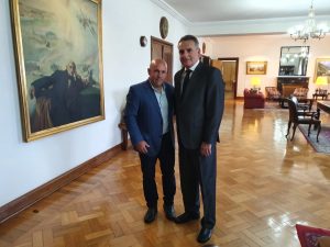 EL MINISTRO DE DEFENSA DE LA NACIÓN, CON GUSTAVO SASTRE