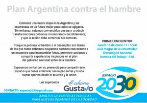 ESTE JUEVES SASTRE PRESENTA LA ADHESIÓN DE MADRYN AL PLAN “ARGENTINA SIN HAMBRE”