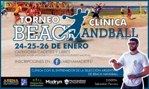 EL BEACH HANDBALL LLEGA A LAS COSTAS DE MADRYN