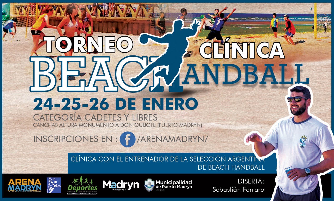 EL BEACH HANDBALL LLEGA A LAS COSTAS DE MADRYN