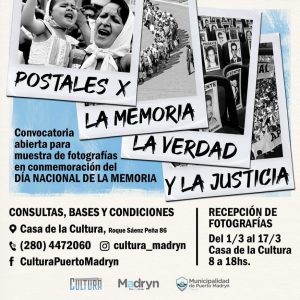 CONVOCAN A LA MUESTRA FOTOGRÁFICA “POSTALES POR LA MEMORIA, LA VERDAD Y LA JUSTICIA”