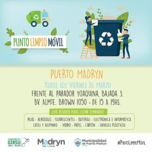 EL PUNTO LIMPIO MÓVIL SEGUIRÁ INSTALADO EN YOAQUINA DURANTE MARZO