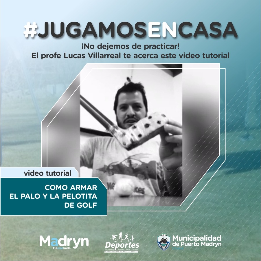 Arma tu palo y pelotita de Golf en casa