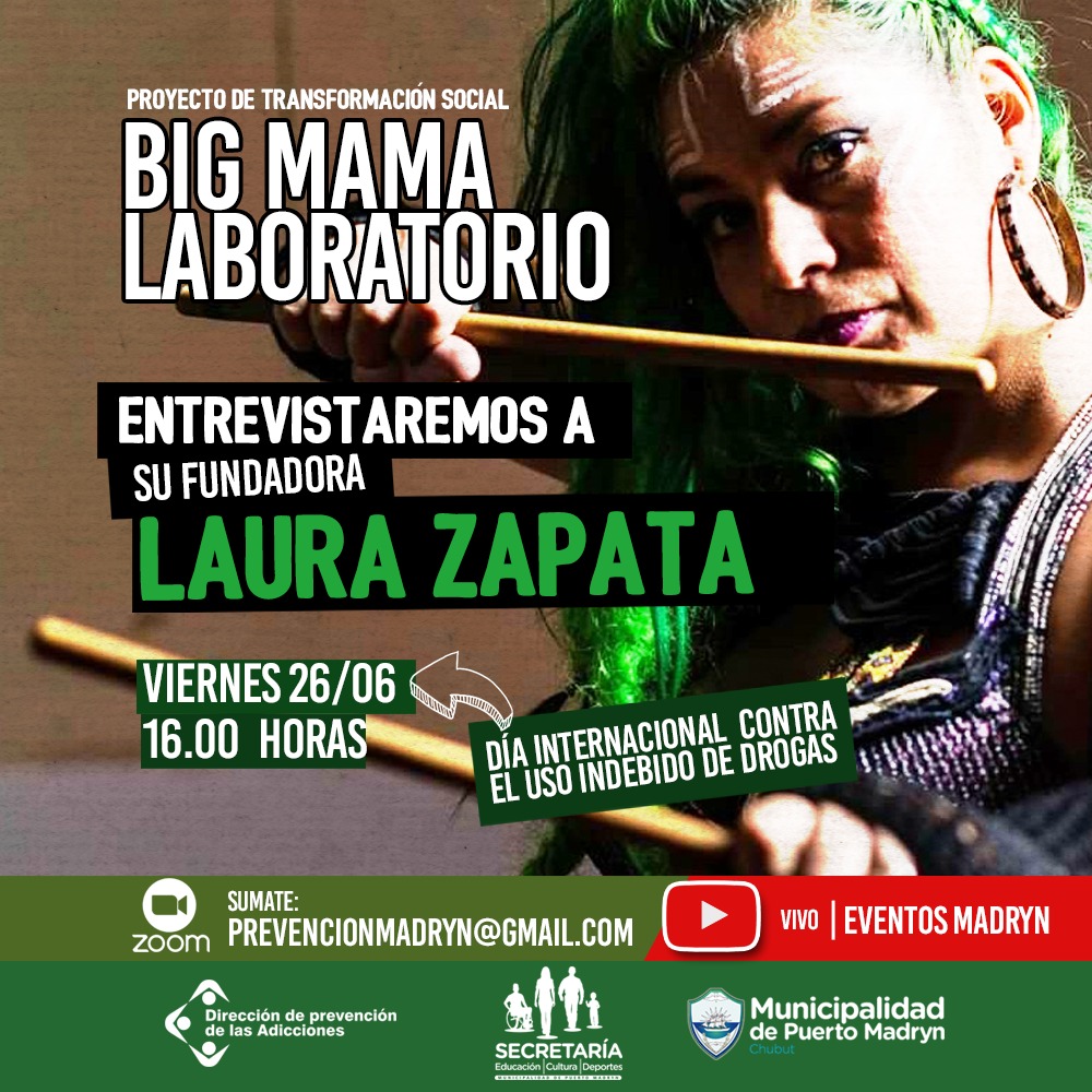 INVITAN UNA CHARLA VIRTUAL POR EL DÍA INTERNACIONAL CONTRA EL USO INDEBIDO DE DROGAS