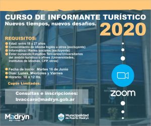 INSCRIPCIONES ABIERTAS PARA EL CURSO DE INFORMANTES TURÍSTICOS 2020