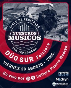 EL VIERNES SIGUE EL CICLO DE RECITALES “NUESTROS MÚSICOS” EN MODO VIRTUAL
