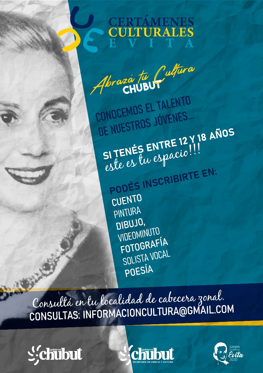 LOS JUEGOS EVITA CULTURALES 2020 SE HARÁN EN MODALIDAD VIRTUAL