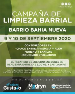 CAMPAÑA DE LIMPIEZA EN EL BARRIO BAHÍA NUEVA